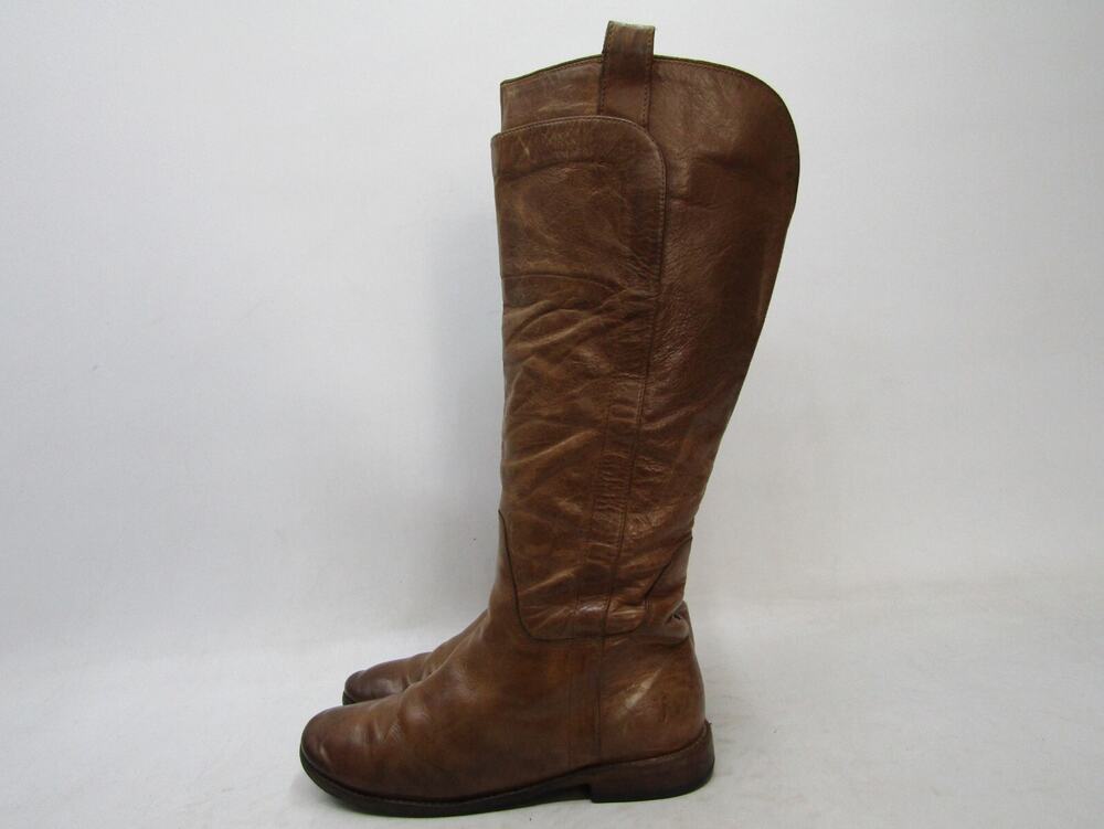 Frye Womens Size 8 B Brown Leather 16" Shaft Knee High Fashion Boots